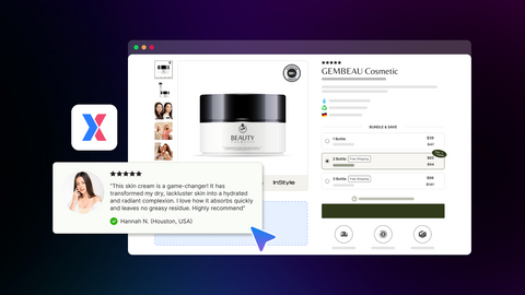 Add review section above the fold